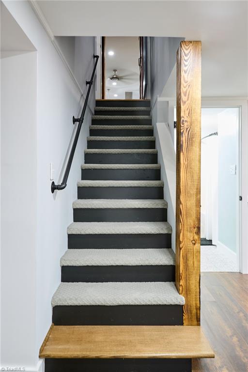 35 Edith Avenue Winston-Salem, NC 27106 - Photo 28 of 45 Basement stairs