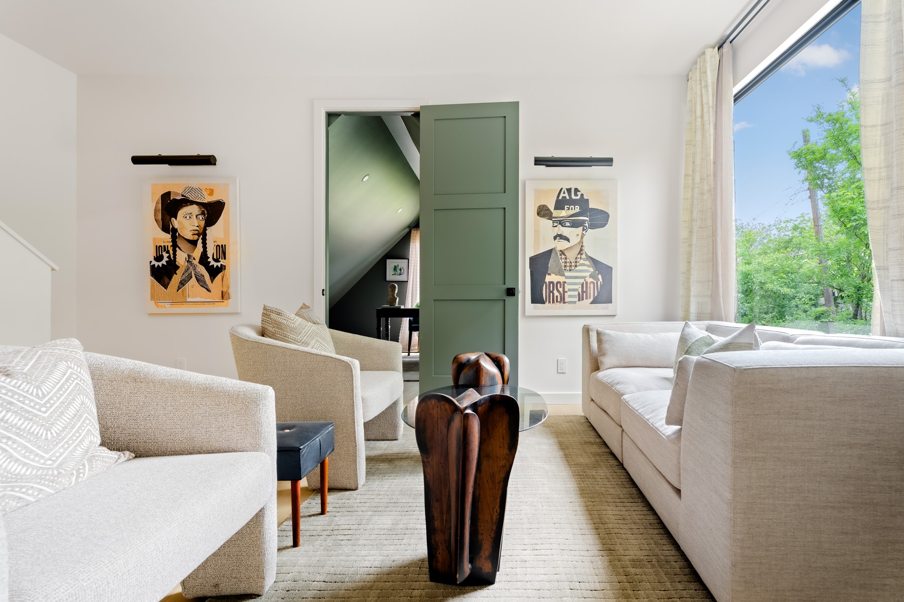 4911 Duval Street Austin, TX 78751 - Photo 12 of 33 a living room with furniture and a painting