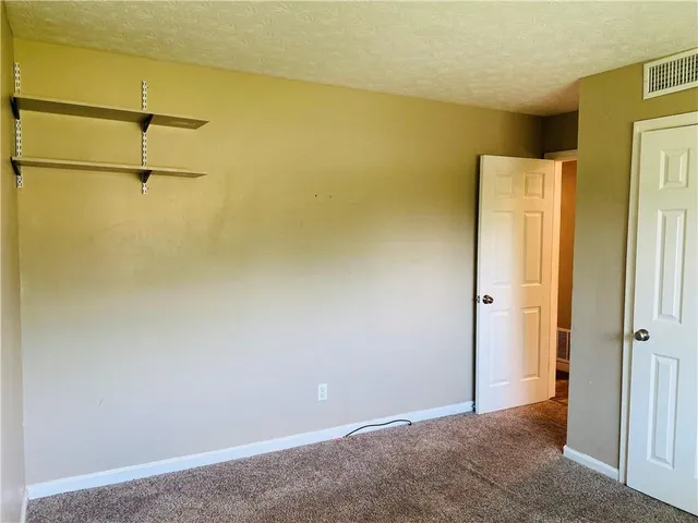 a view of a room with storage