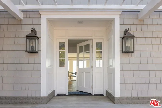 a view of front door of house