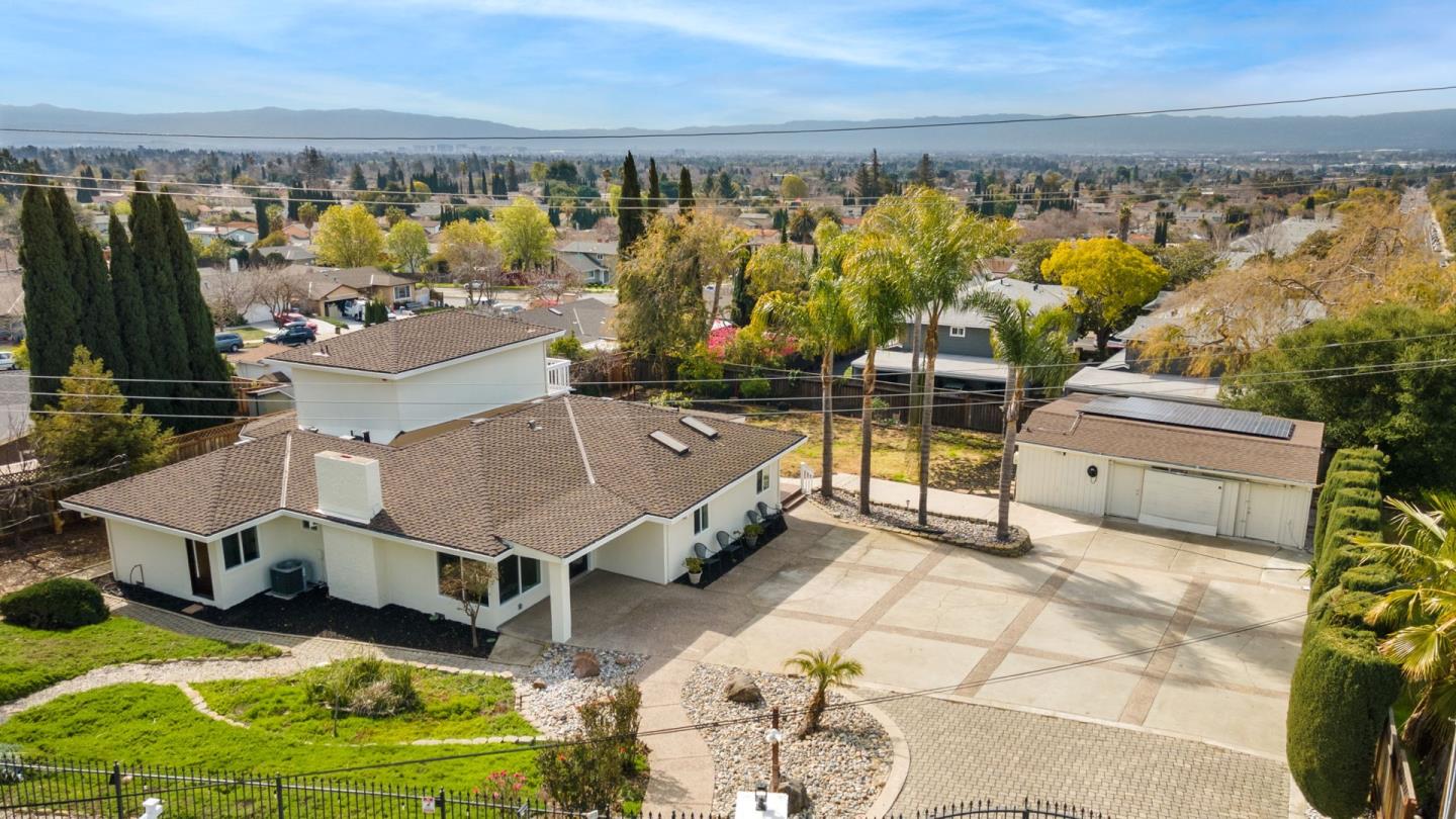 2245 Old Piedmont Road San Jose, CA 95132 - Photo 31 of 39 an aerial view of a house with a garden and lake view