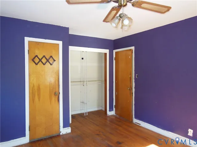 a view of a bedroom with a window