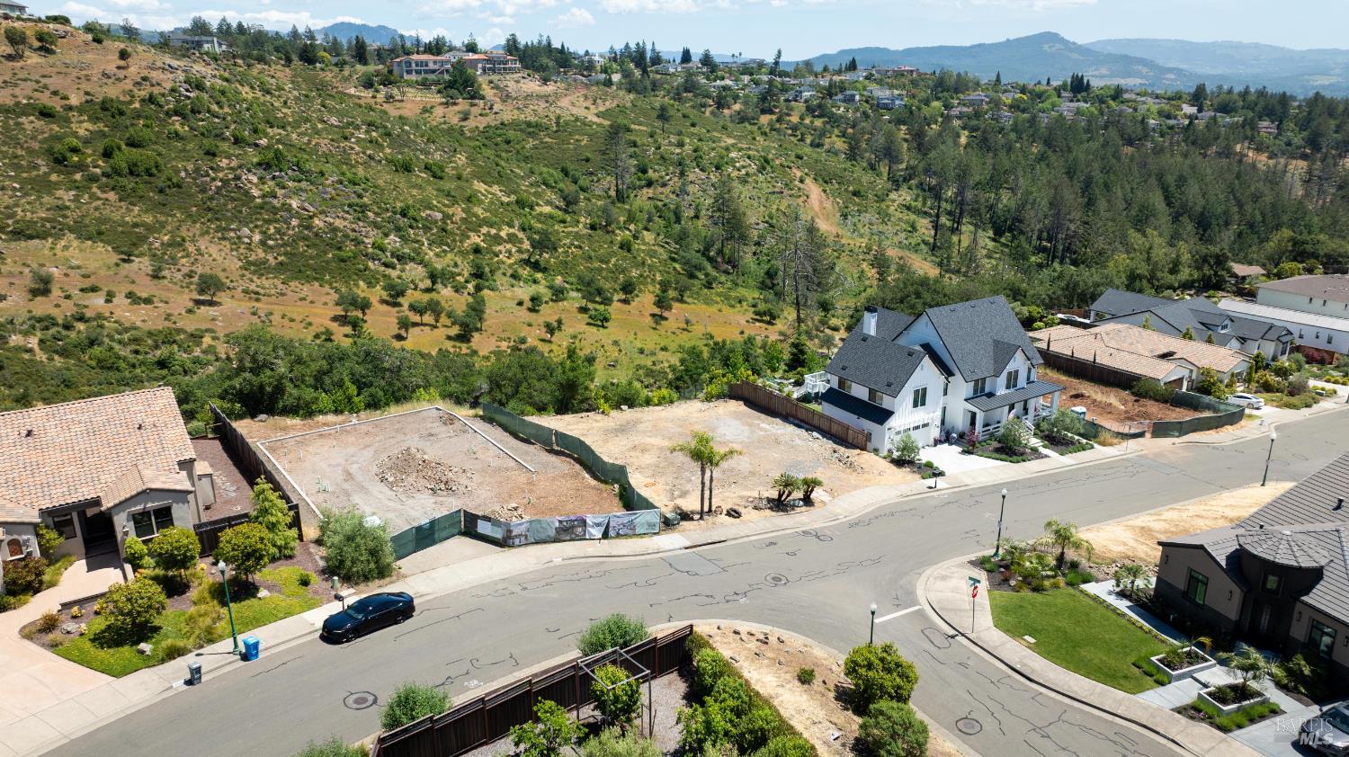 3752 Crown Hill Drive Santa Rosa, CA 95404 - Photo 15 of 24 an aerial view of a house with a yard