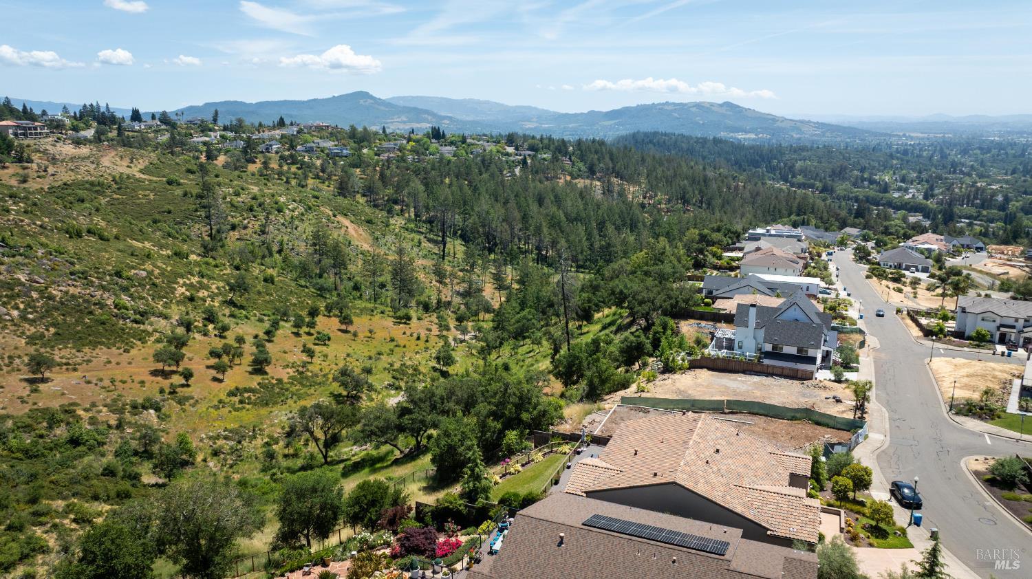 3752 Crown Hill Drive Santa Rosa, CA 95404 - Photo 23 of 24 an aerial view of residential house with parking space