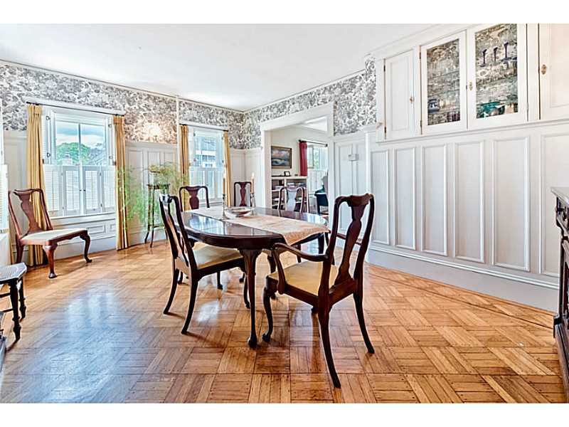 43 South Pier Road Narragansett, RI 02882 - Photo 8 of 25 Dining Room. Dining room view of wainscoting and glass cabinet.