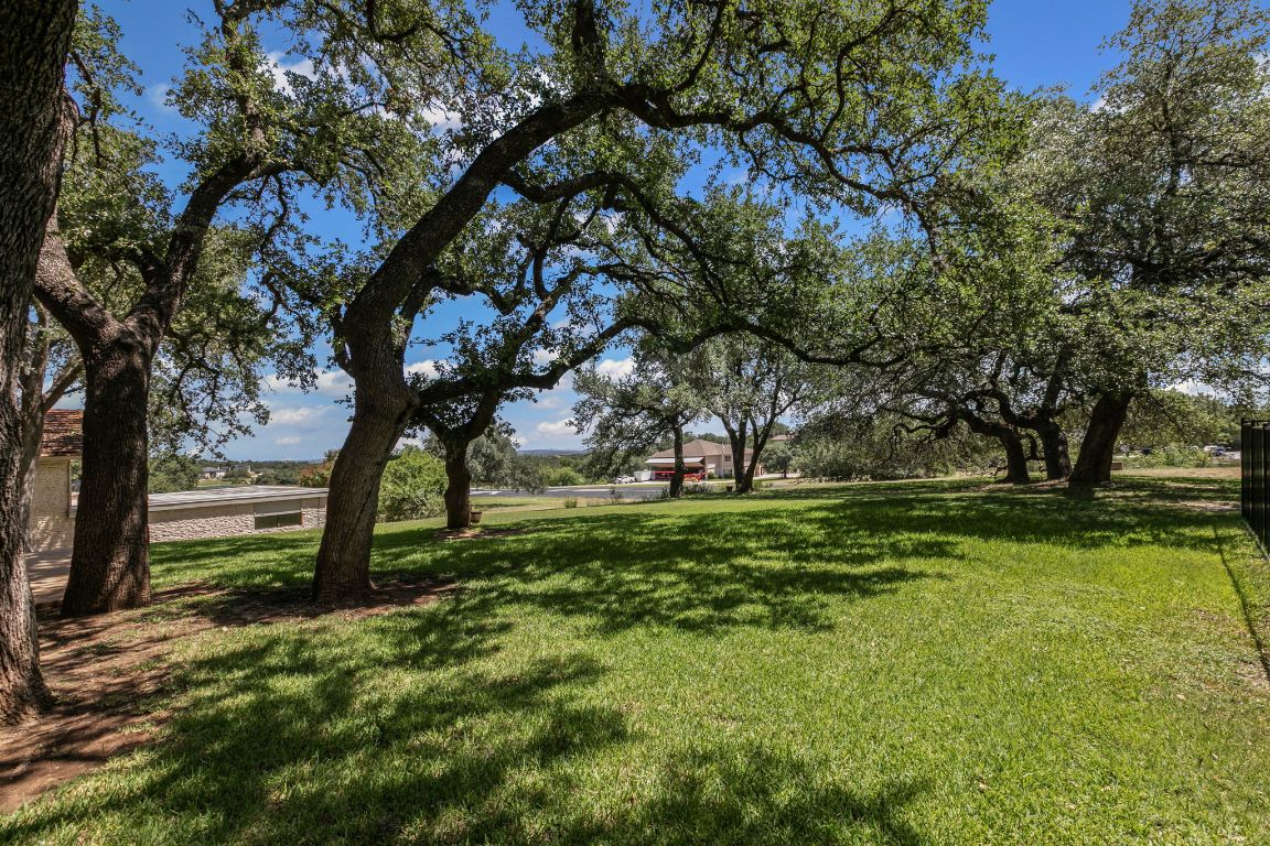 415 Dasher Drive Lakeway, TX 78734 - Photo 6 of 38 a view of a backyard with large trees