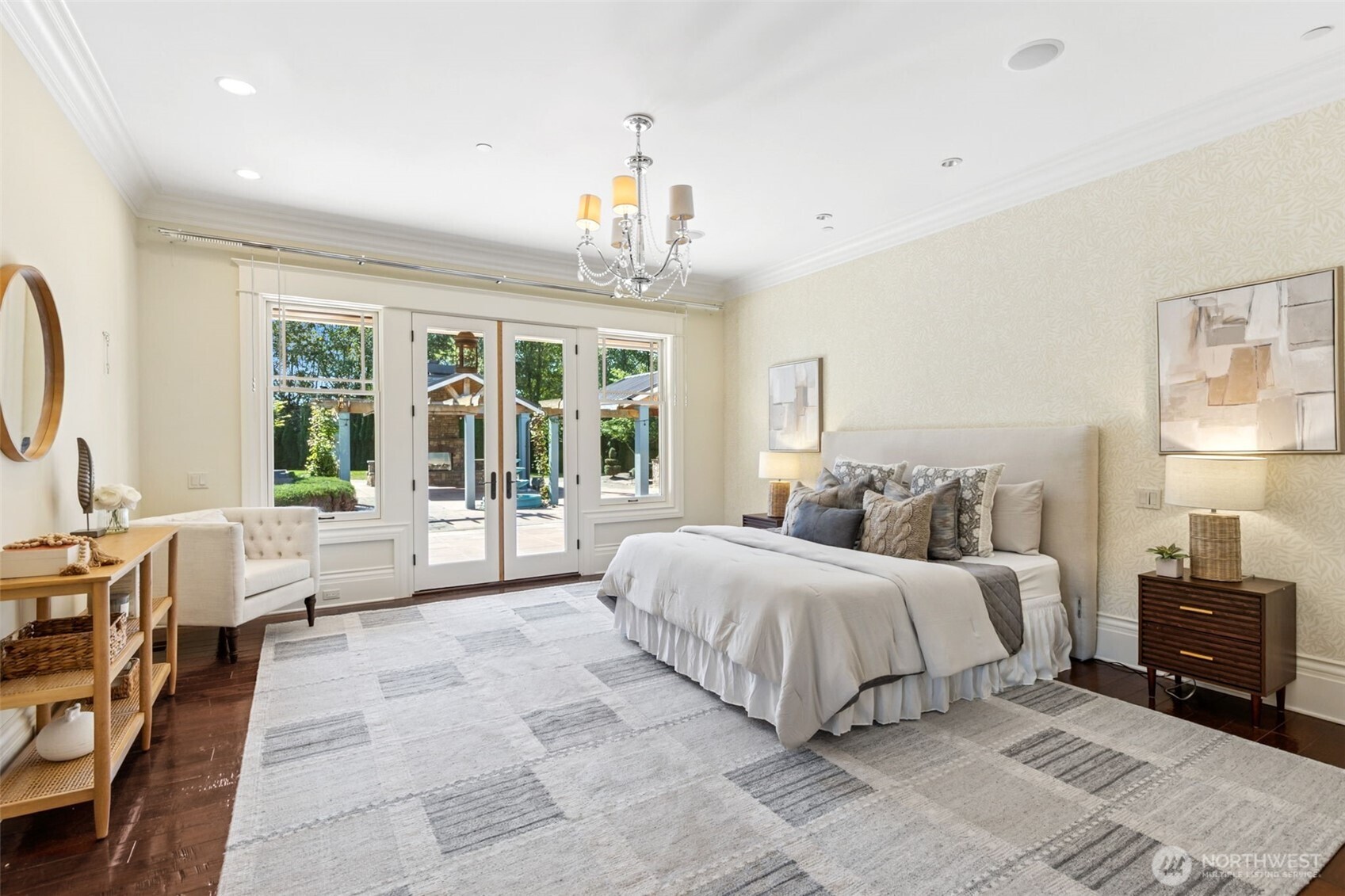 22029 238th Place Southeast Maple Valley, WA 98038 - Photo 19 of 40 a spacious bedroom with a large bed and a window