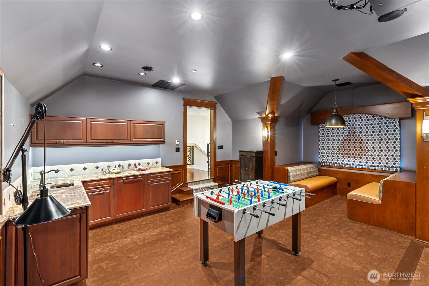 22029 238th Place Southeast Maple Valley, WA 98038 - Photo 26 of 40 a kitchen with stainless steel appliances granite countertop a sink a stove and a refrigerator