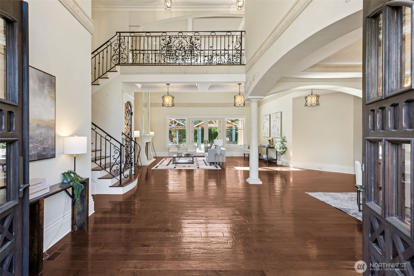 22029 238th Place Southeast Maple Valley, WA 98038 - Photo 8 of 40 a view of an entryway with wooden floor