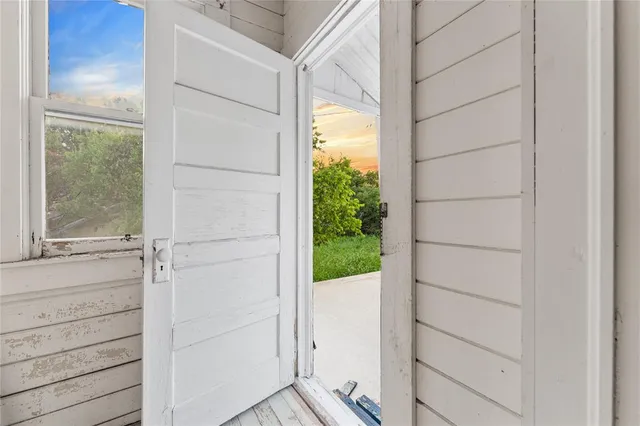 a view of front door