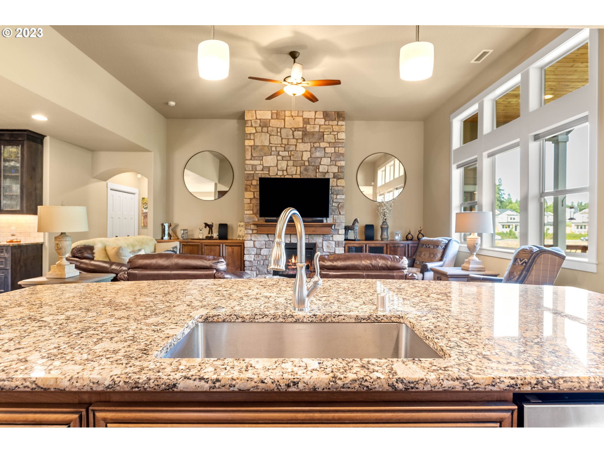 1845 South Harrier Road Ridgefield, WA 98642 - Photo 14 of 28 a view of a living room and chandelier