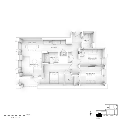 a picture of a living room with furniture