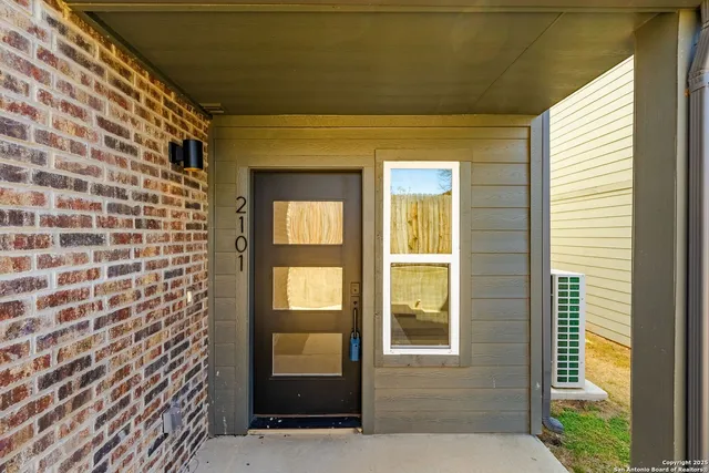 a view of front door