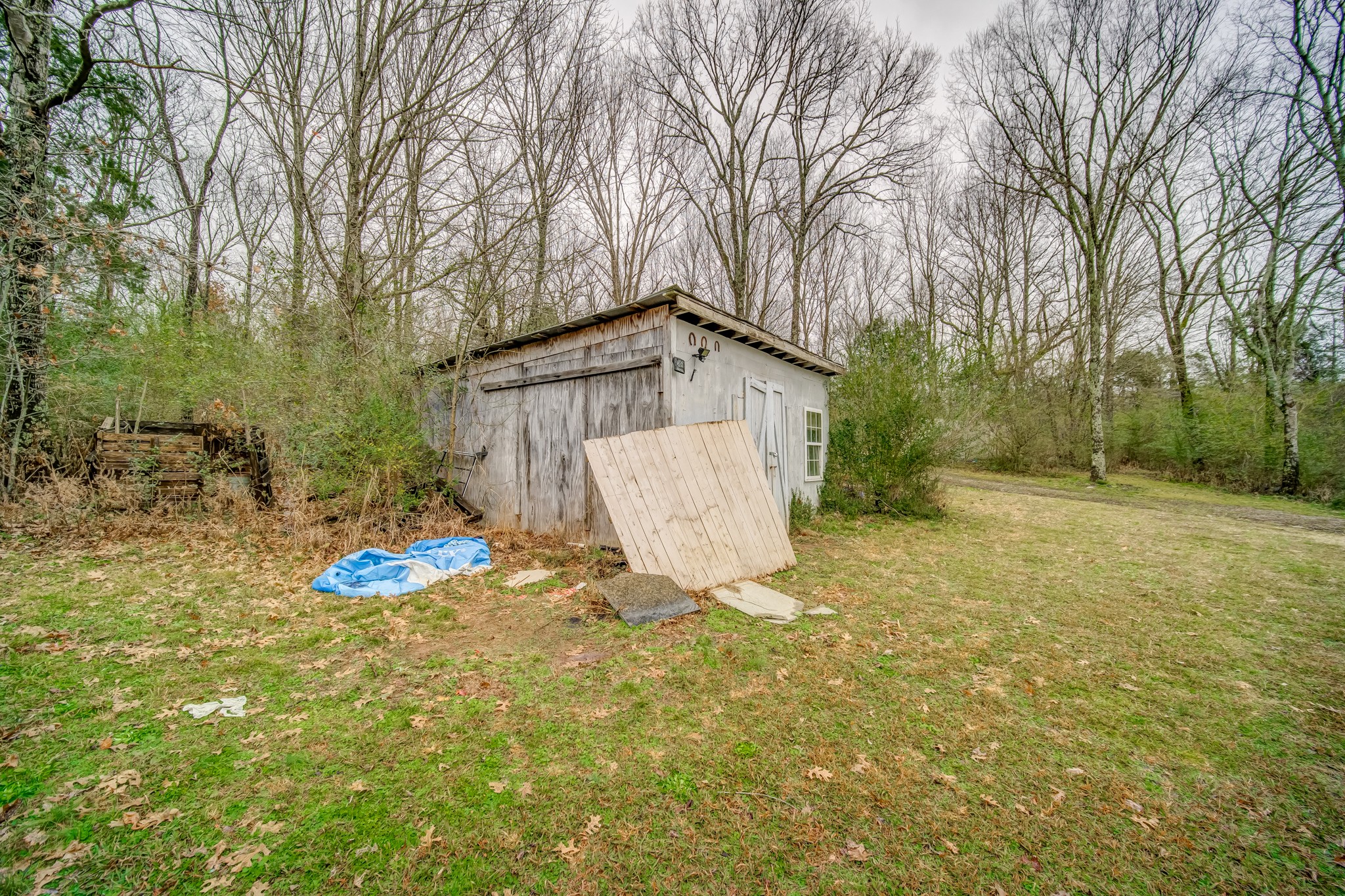 1077 Hamilton Chambers Road Lebanon, TN 37087 - Photo 4 of 29 a view of a backyard with large tree and wooden fence
