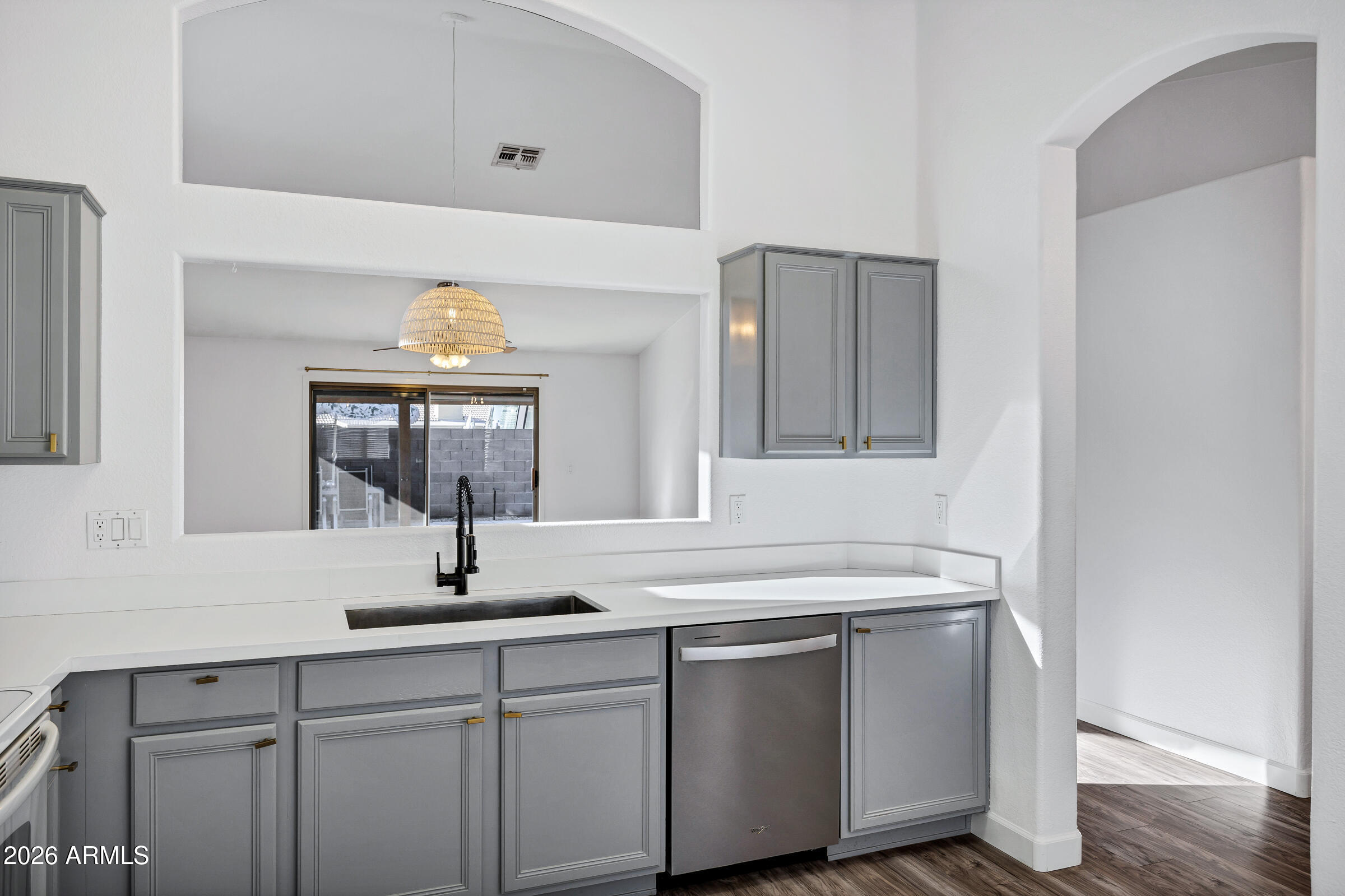 56 South Monterey Street Gilbert, AZ 85233 - Photo 15 of 30 a bathroom with a sink and a mirror