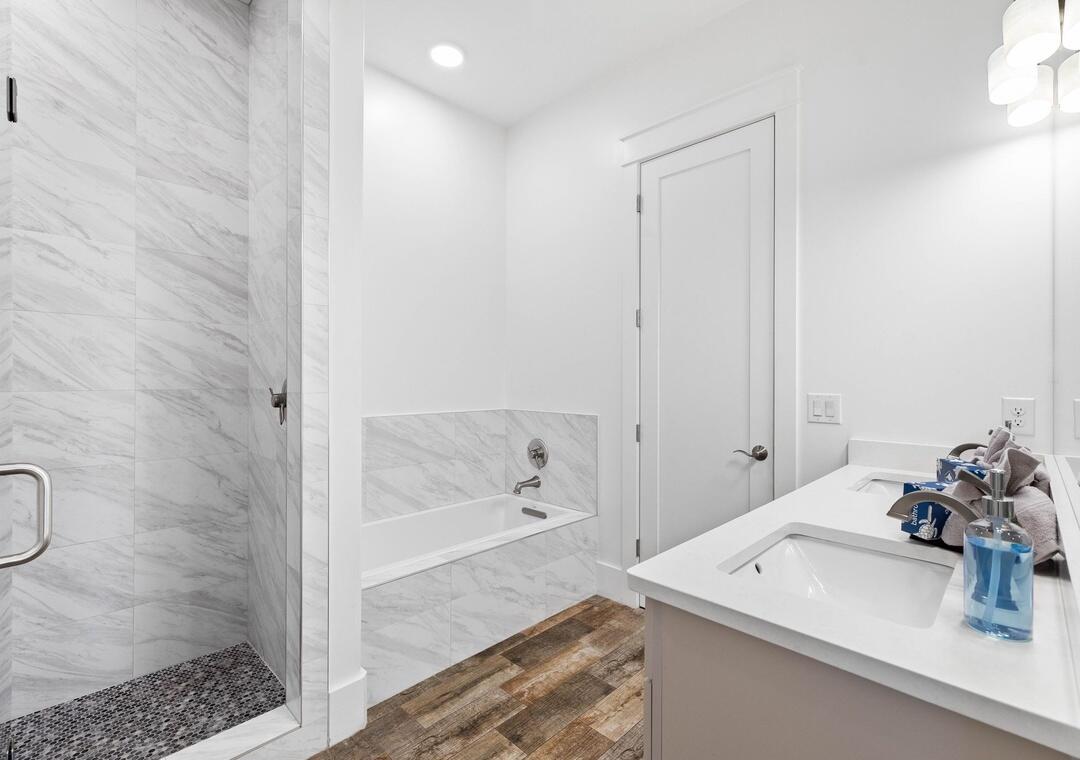 151 Snowdrift Road Miramar Beach, FL 32550 - Photo 36 of 50 a bathroom with a sink and a mirror