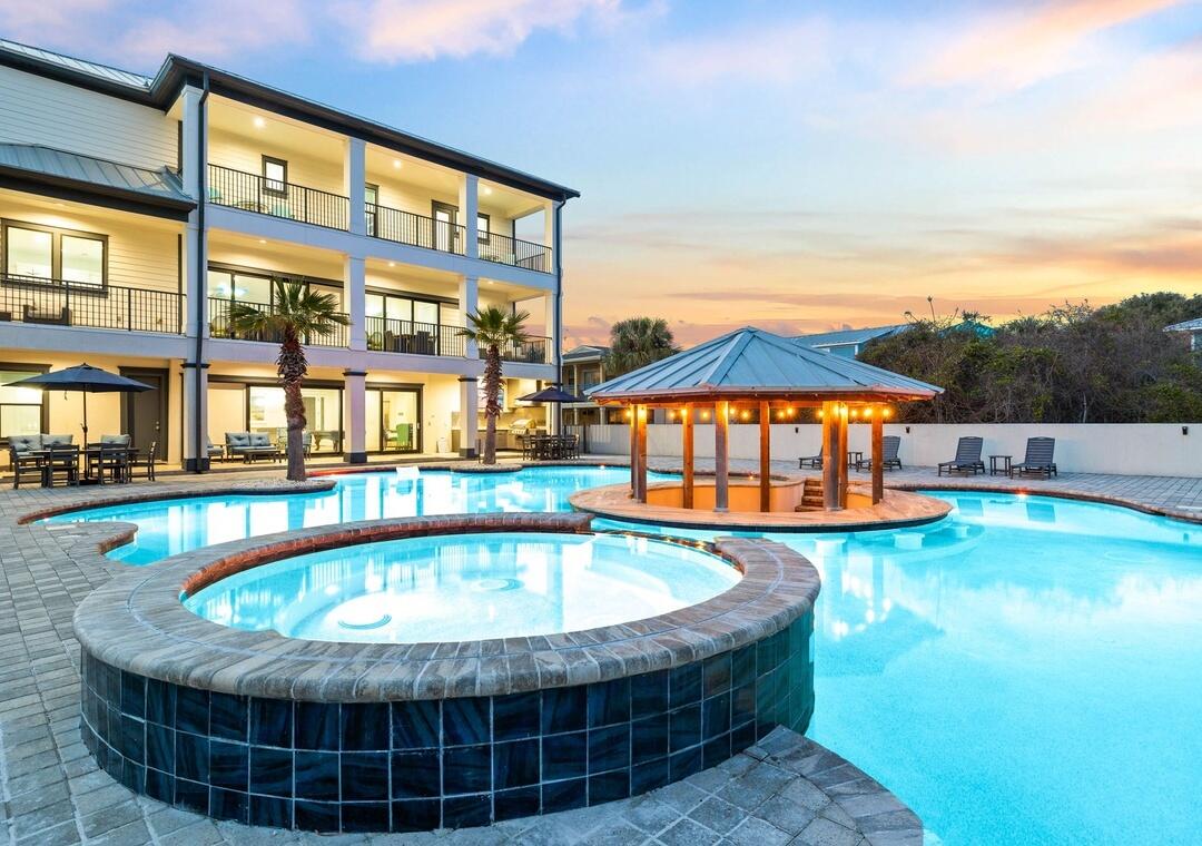 151 Snowdrift Road Miramar Beach, FL 32550 - Photo 45 of 50 a view of a swimming pool with a patio