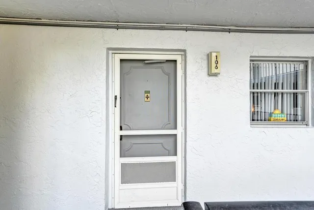 a view of front door