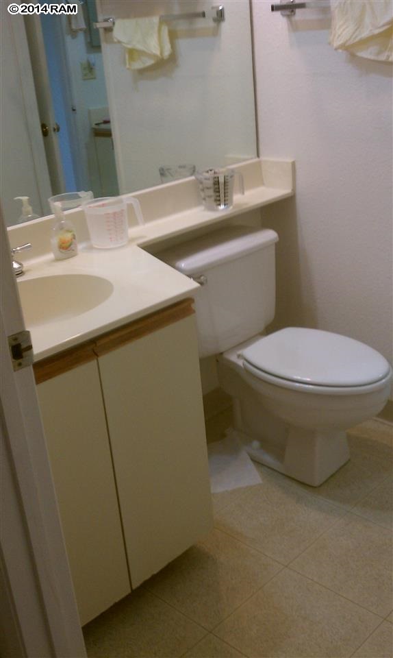 140 Uwapo Road, Unit 1201 Kihei, HI 96753 - Photo 7 of 8 a bathroom with a sink and a toilet