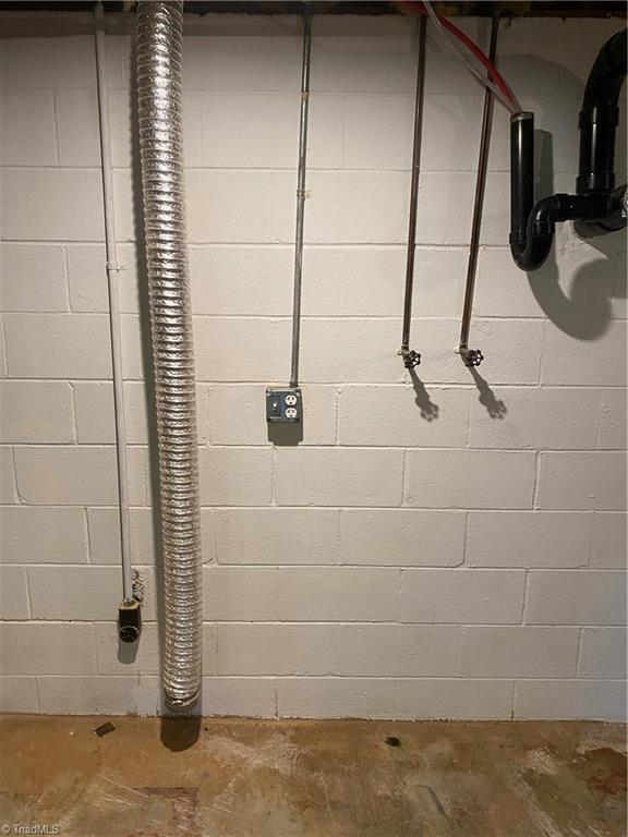 136 Sheep Farm Road Mount Airy, NC 27030 - Photo 28 of 30 Laundry Hookups in basement