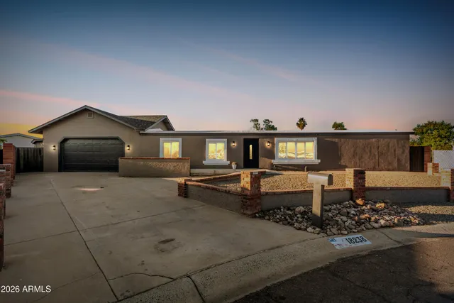 a view of a house with a patio