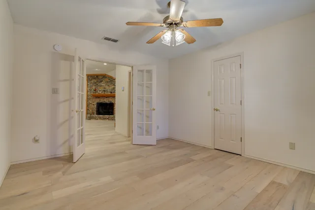 a view of a backyard of the house