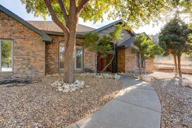 a front view of a house