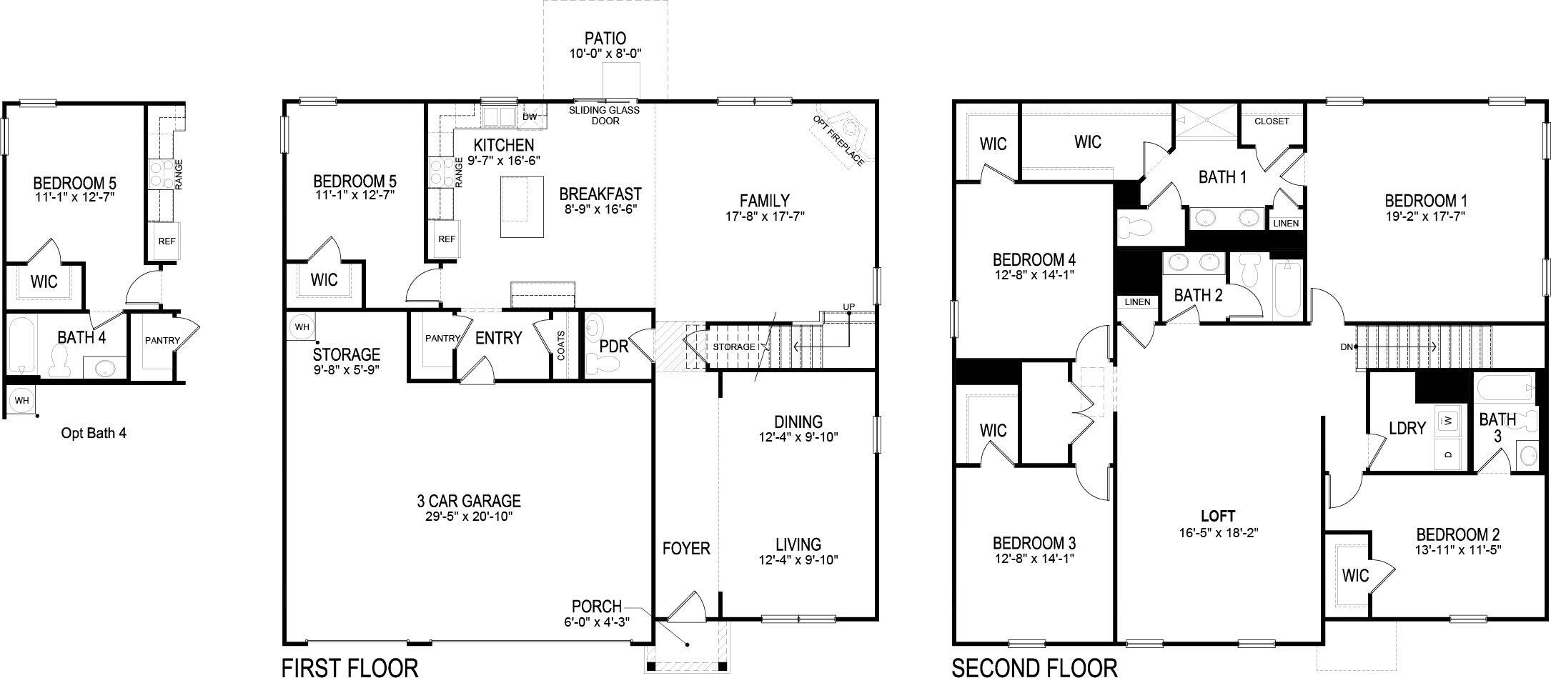 8499 Raspberry Way Ooltewah, TN 37363 - Photo 2 of 2 Mansfield Floor Plan Horton E