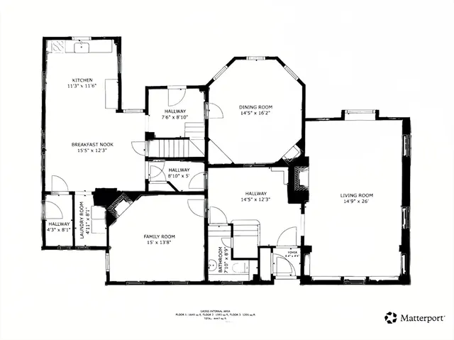 a picture of a floor plan
