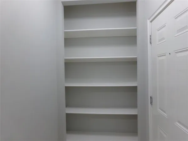 a close view of closet