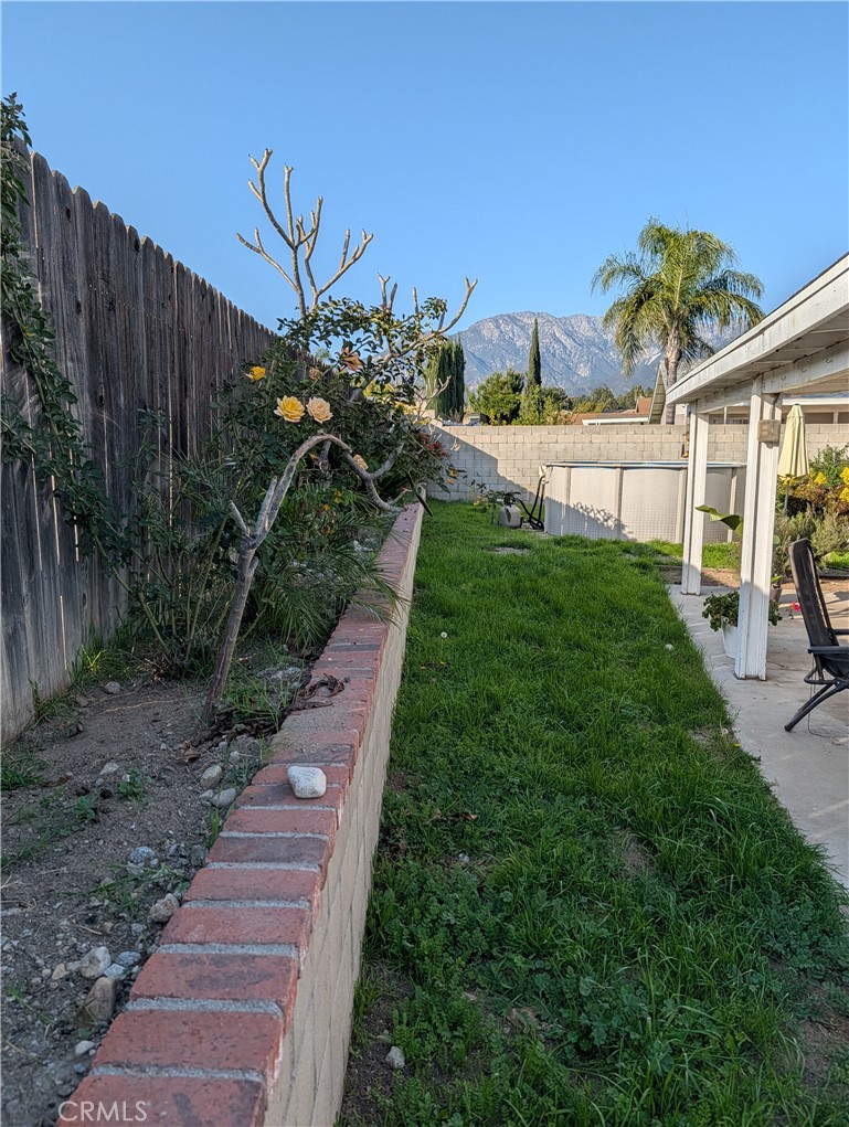 8394 Comet Street Rancho Cucamonga, CA 91730 - Photo 11 of 39 a view of a backyard with potted plants