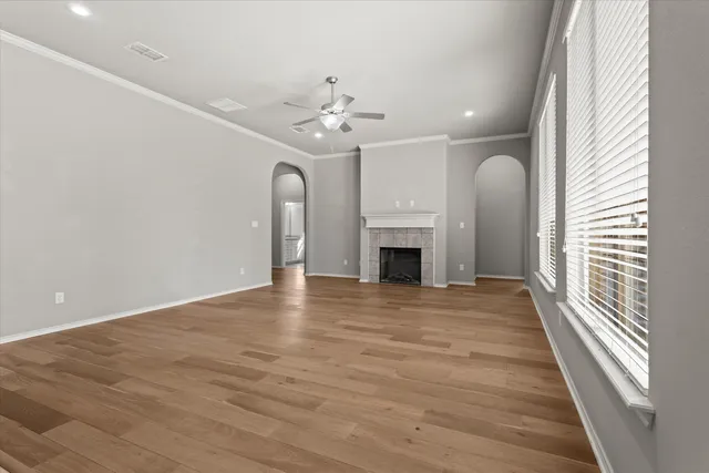 a view of kitchen with furniture and wooden floor