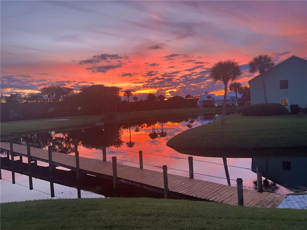 9635 Riverside Drive, Unit 4 Sebastian, FL 32958 - Photo 31 of 34 a view of a lake with outdoor seating