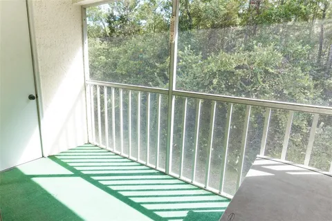a view of a balcony