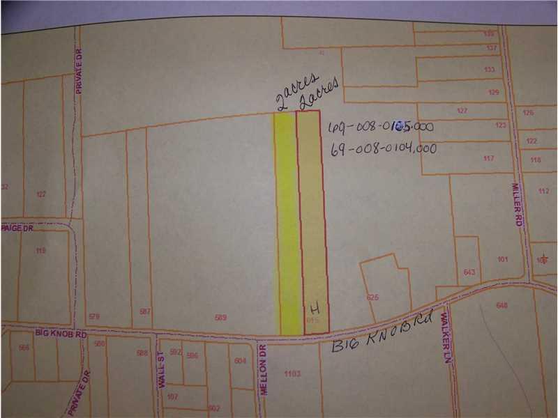 615 Big Knob Road Rochester, PA 15074 - Photo 7 of 8 Plat Map.