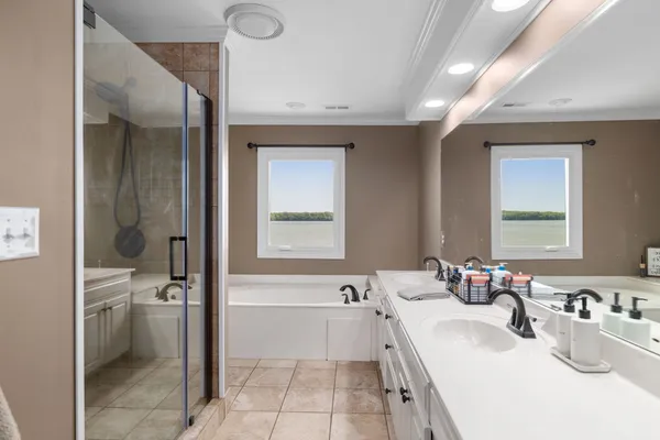 a room with furniture and pool table