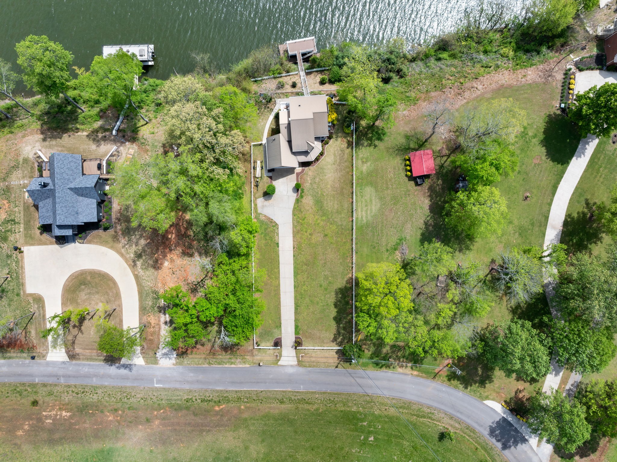 920 County Road 33 Killen, AL 35645 - Photo 71 of 80 an aerial view of a house with a yard and a large tree