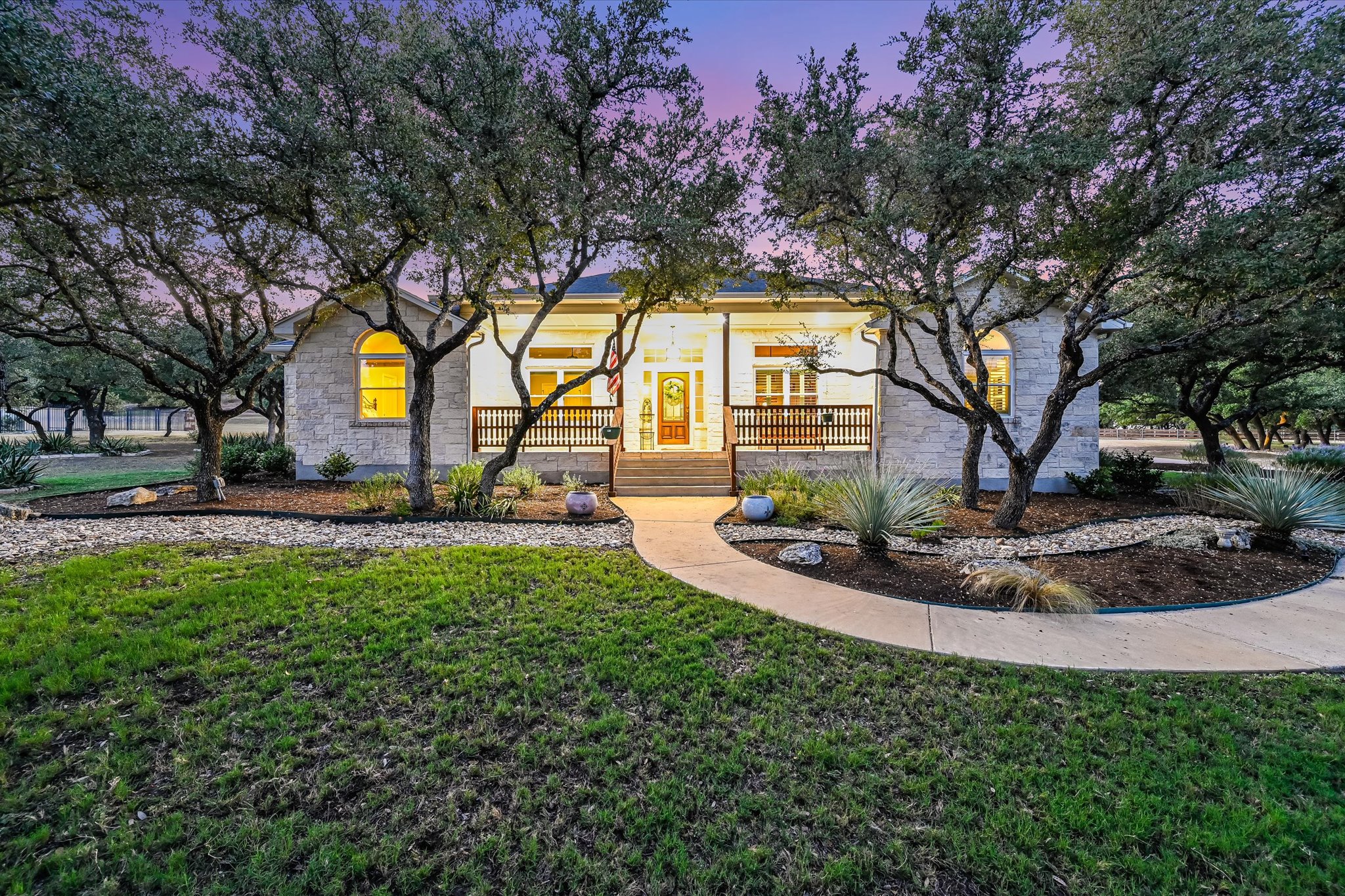786 Ranchers Club Lane Driftwood, TX 78619 - Photo 1 of 33 View of front of home featuring a porch and a lawn