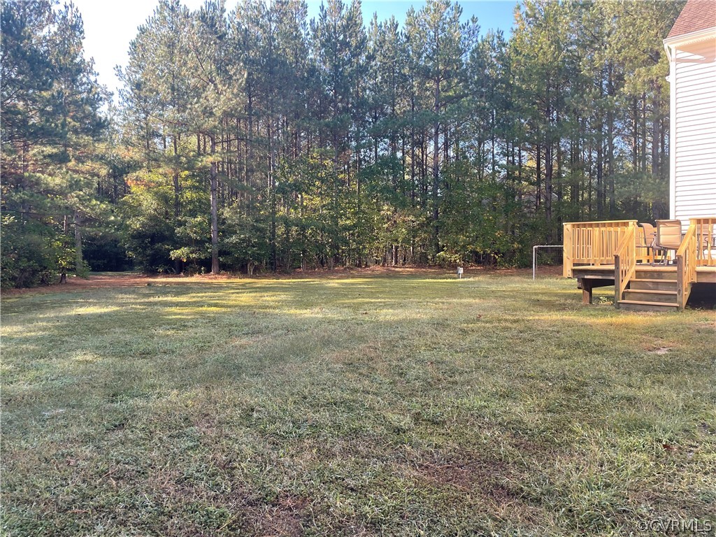 13111 Eppes Falls Road Chesterfield, VA 23838 - Photo 5 of 19 a view of outdoor space with trees all around
