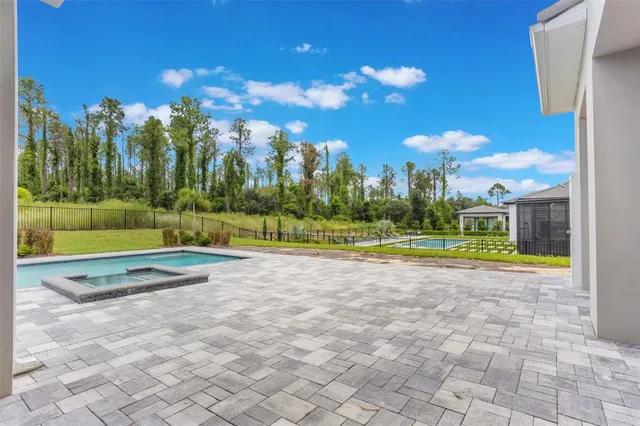 a view of a volley ball court