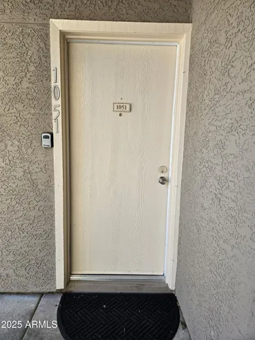 a view of front door