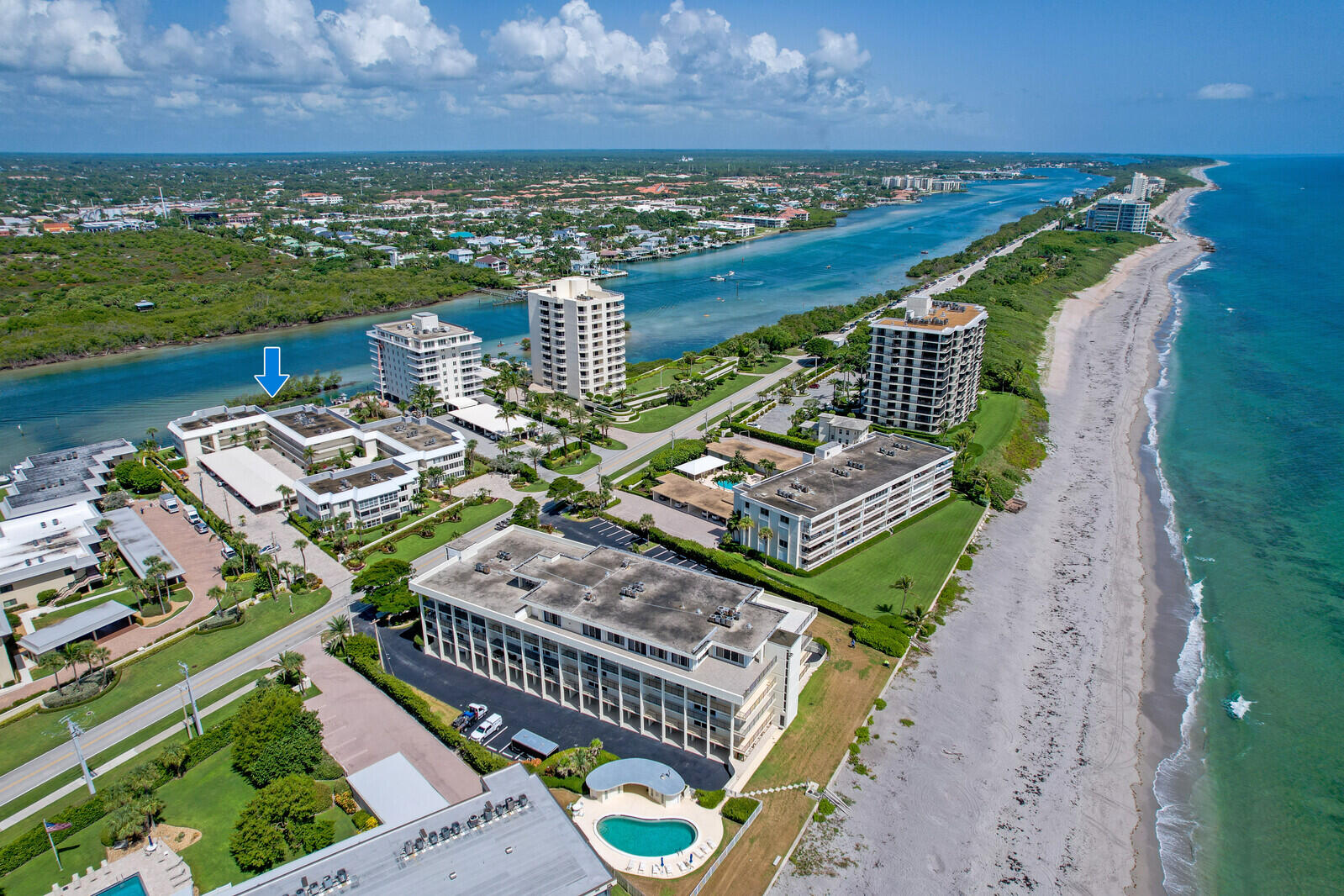 325 South Beach Road, Unit 206 Tequesta, FL 33469 - Photo 11 of 45 13_Aerial_13_mls