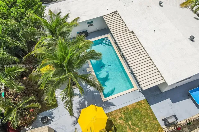 wooden view of a backyard