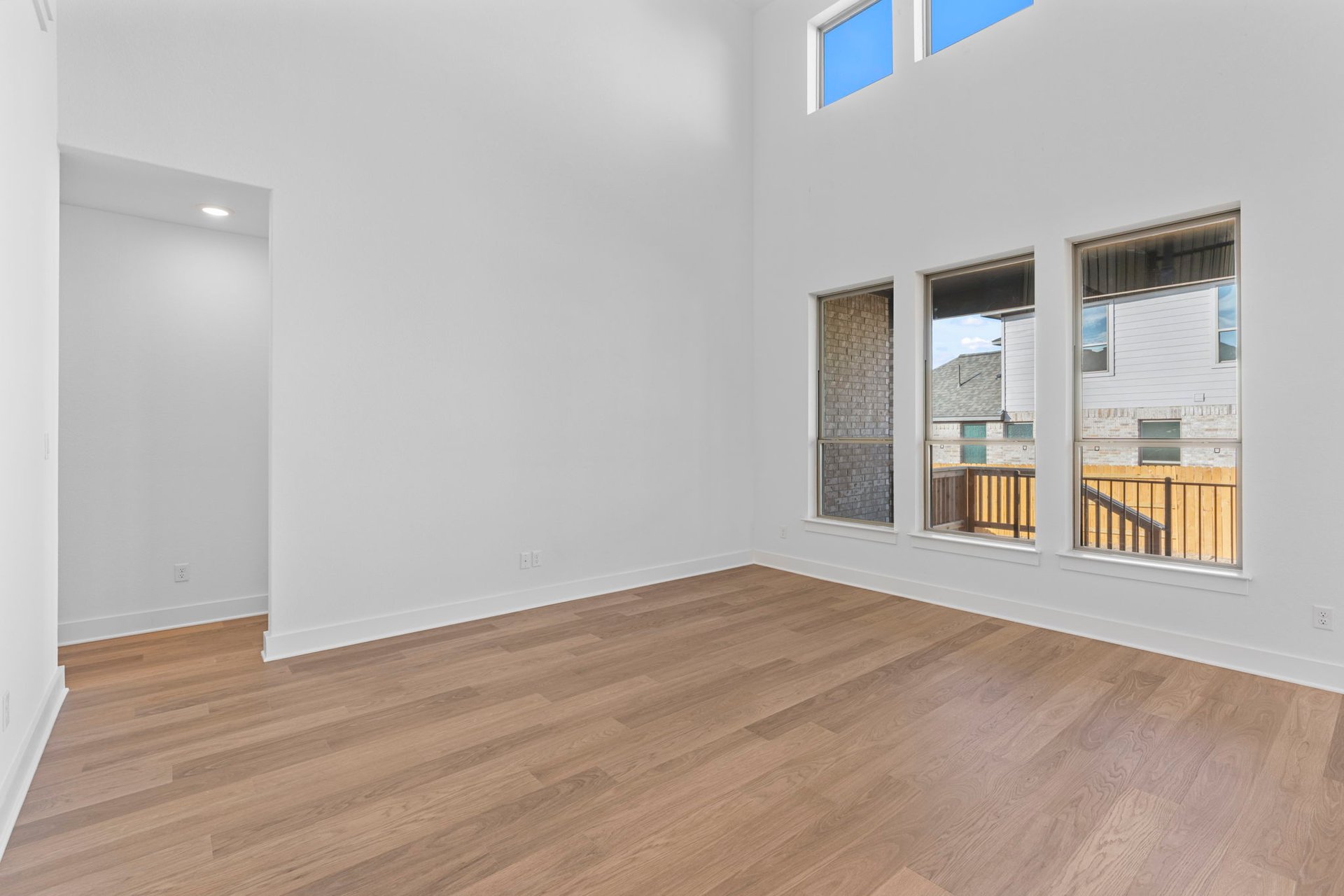 200 Wild Lily Trail Georgetown, TX 78628 - Photo 17 of 38 Family Room with soaring ceiling