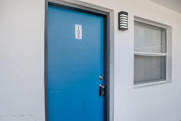 a view of front door