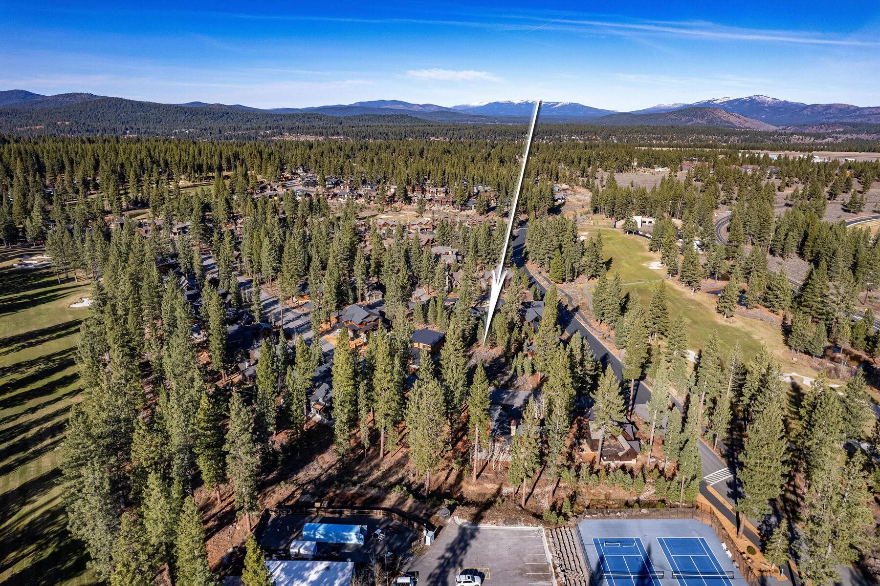 10020 Chaparral Court Truckee, CA 96161 - Photo 14 of 23 a view of a city with mountains in the background