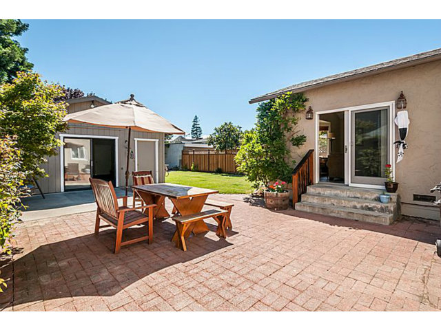 29 Dwight Road Burlingame, CA 94010 - Photo 19 of 20 a view of a house with backyard sitting area and garden