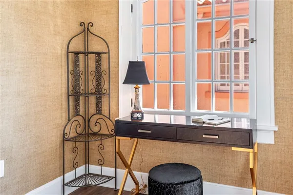 a very nice looking room with a large window