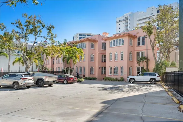 a front view of a multi story residential apartment building