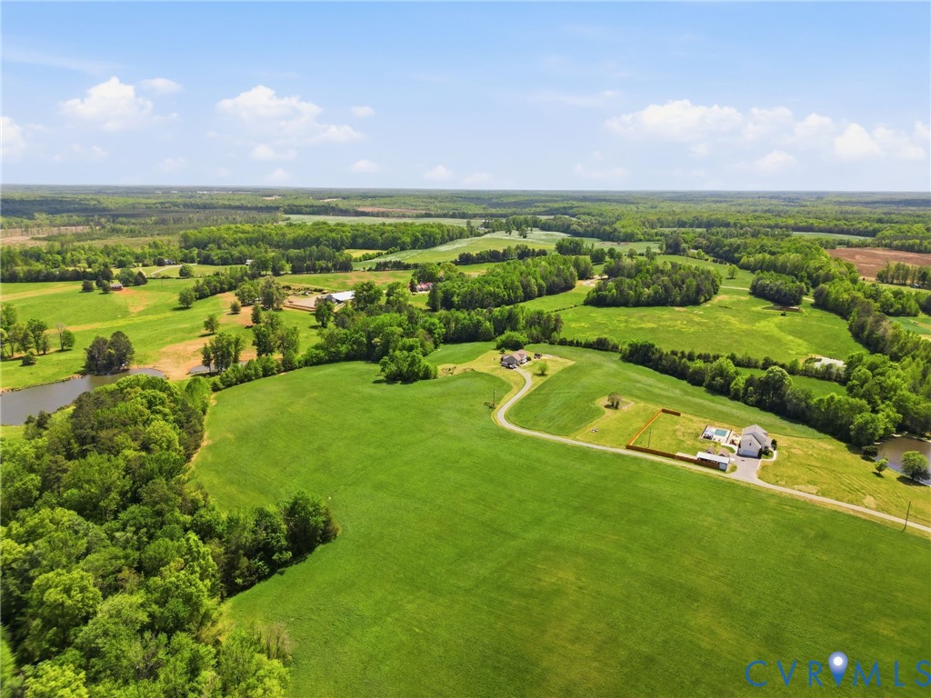 19012 Teman Road Beaverdam, VA 23015 - Photo 37 of 41 an aerial view of residential houses with outdoor space and trees all around